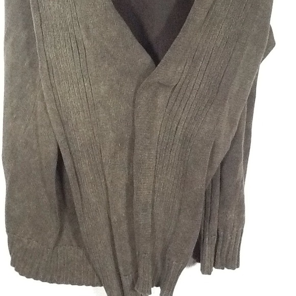 Brown Zip Front Sweater Jacket Sz XXL - Picture 6 of 8